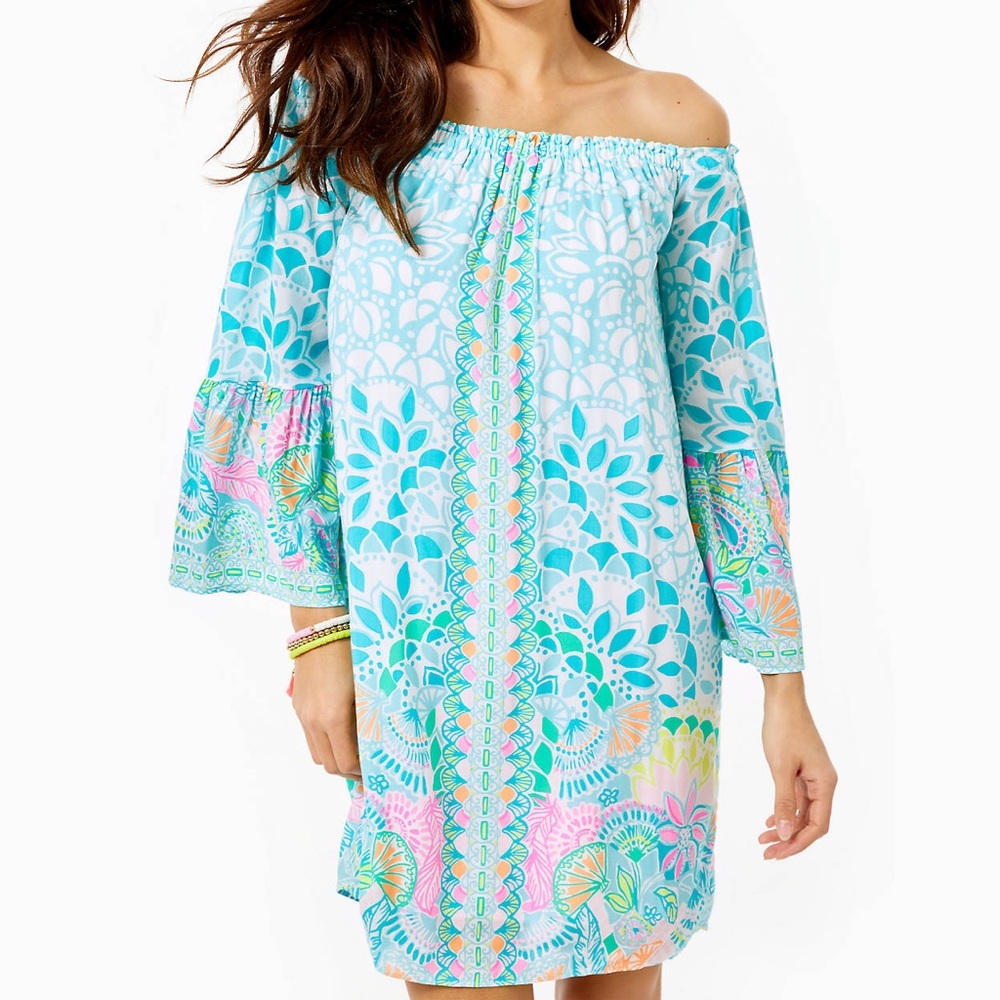 Lilly Pulitzer nevie dress Caribbean citrus
